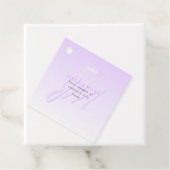Professionele naam & Slogan Sjabloon | Licht Paars Bedankjes Labels (In situ)
