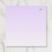 Professionele naam & Slogan Sjabloon | Licht Paars Bedankjes Labels (Achterkant)