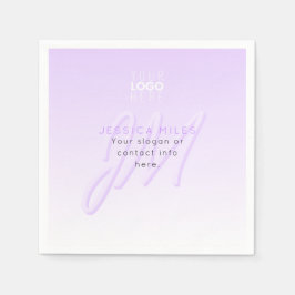 Professionele naam & Slogan Sjabloon | Licht Paars Servet