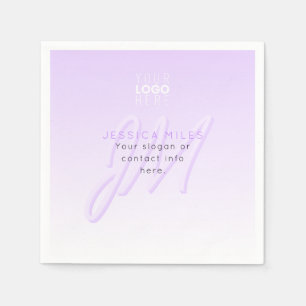 Professionele naam & Slogan Sjabloon   Licht Paars Servet