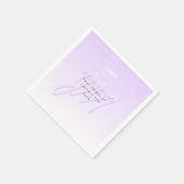Professionele naam & Slogan Sjabloon | Licht Paars Servet (Hoek)