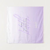 Professionele naam & Slogan Sjabloon | Licht Paars Wandkleed (Voorkant (horizontaal))