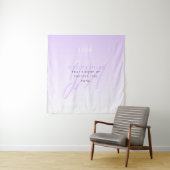 Professionele naam & Slogan Sjabloon | Licht Paars Wandkleed (In situ)