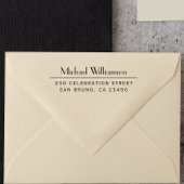 Professionele Naam & Terugkeeradres Gepersonalisee Zelfinktende Stempel