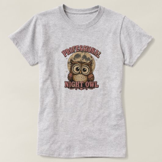 PROFESSIONELE NACHTUIL T-SHIRT (Design voorkant)