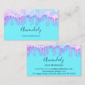 Professionele nagels Makeup Artist Lash Holograaf Visitekaartje (Voorkant / Achterkant)