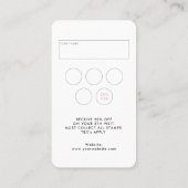 Professionele Nagels & Wimpers QR Code Kloyaliteit Visitekaartje (Achterkant)