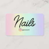 Professionele nageltechnicus visitekaartje (Achterkant)