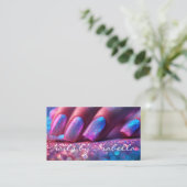Professionele Nail Artiest Salon Manicure OF Code Visitekaartje (Staand voorkant)