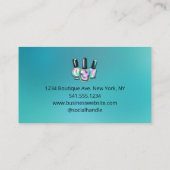 Professionele Nail Artist Manicure Sparkle Visitekaartje (Achterkant)
