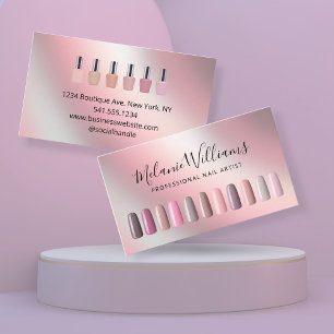 Professionele Nail Artist Salon Manicure Visitekaartje