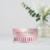 Professionele Nail Artist Salon Manicure Visitekaartje (Staand voorkant)