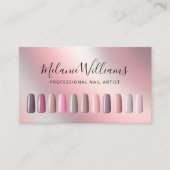 Professionele Nail Artist Salon Manicure Visitekaartje (Voorkant)