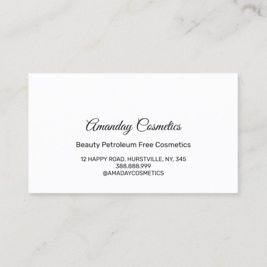 Professionele, Nail Artist-technicus Liquid Driver Visitekaartje (Achterkant)