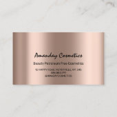 Professionele Nail Artist-technicus — Roos Drift Visitekaartje (Achterkant)