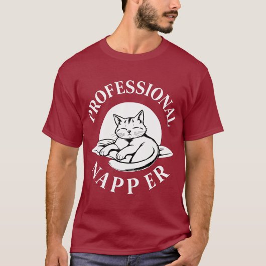 Professionele napper- Cat Lover T-shirts - Limited (Voorkant)