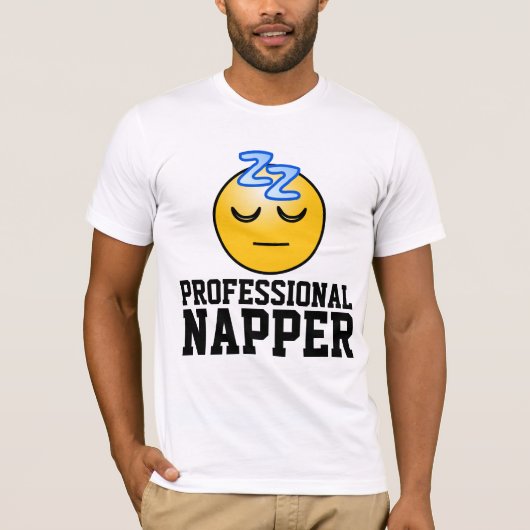 PROFESSIONELE NAPPER grappige T-SHIRTS (Voorkant)