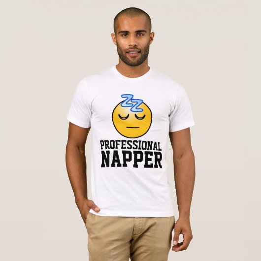 PROFESSIONELE NAPPER grappige T-SHIRTS (Voorkant volledig)