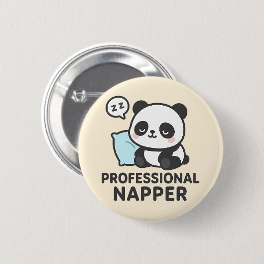 Professionele Napper Panda Button (Voorkant /achterkant)