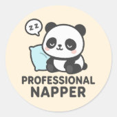 Professionele Napper Panda Sticker (Voorkant)