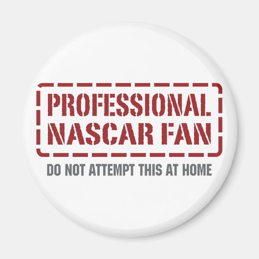 Professionele NASCAR Fan Magneet (Voorkant)