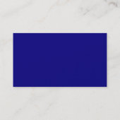 Professionele Navy Blauwe En Gouden Monogram Visitekaartje (Achterkant)