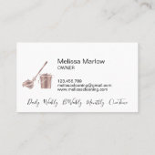 Professionele Navy Roos Gouden Huis Schoonmaak Mai Visitekaartje (Achterkant)