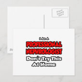 Professionele nefroloog... Niet proberen Briefkaart (Voorkant / Achterkant)