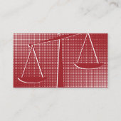 Professionele notaris Advocaat Rode Visitekaartje Klantenkaartje (Voorkant)