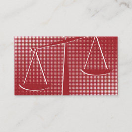 Professionele notaris Advocaat Rode Visitekaartje Klantenkaartje