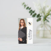 Professionele notaris lening ondertekenende agent  visitekaartje (Staand voorkant)