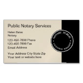 Professionele notaris magnetisch visitekaartje (Voorkant)