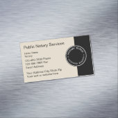 Professionele notaris magnetisch visitekaartje (Voorbeeld)