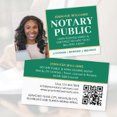 Professionele Notaris Openbare Foto QR Code Groen Visitekaartje