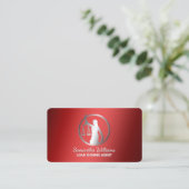 Professionele notaris visitekaartje (Staand voorkant)