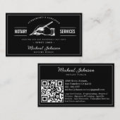 Professionele notarisdiensten QR code  Visitekaartje (Voorkant / Achterkant)