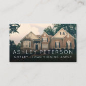 Professionele notarisfoto eenvoudige typografie visitekaartje (Voorkant)