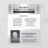 Professionele Notaristekenaar Aangepaste foto Flyer (Voorkant)