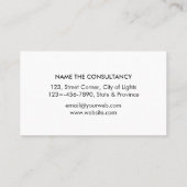 Professionele officier van justitie bij wet klassi visitekaartje (Achterkant)