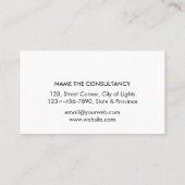 Professionele officier van justitie bij wet klassi visitekaartje (Achterkant)