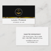 Professionele officier van justitie bij wet klassi visitekaartje (Voorkant / Achterkant)