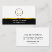 Professionele officier van justitie bij wet klassi visitekaartje (Voorkant / Achterkant)