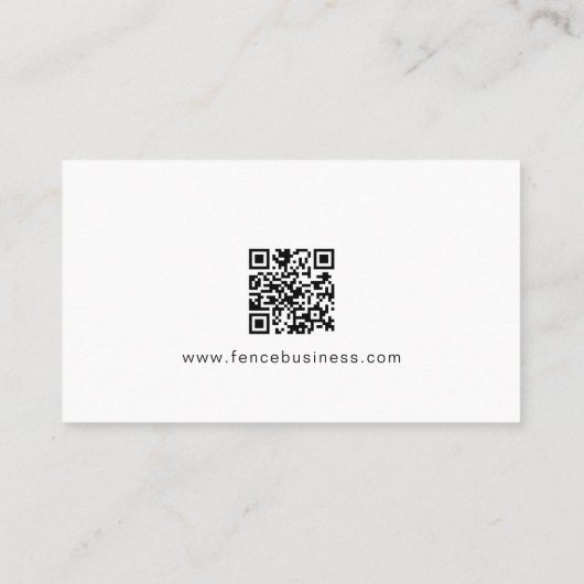 Professionele Omheining Bedrijf Schermen Service Visitekaartje (Achterkant)