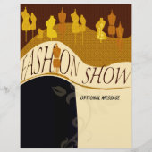 Professionele ontwerp mode catwalk show uitnodigin flyer (Achterkant)