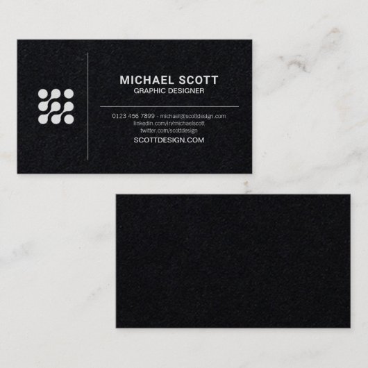 Professionele ontwerpers Zwart & Wit Visitekaartje (Voorkant / Achterkant)