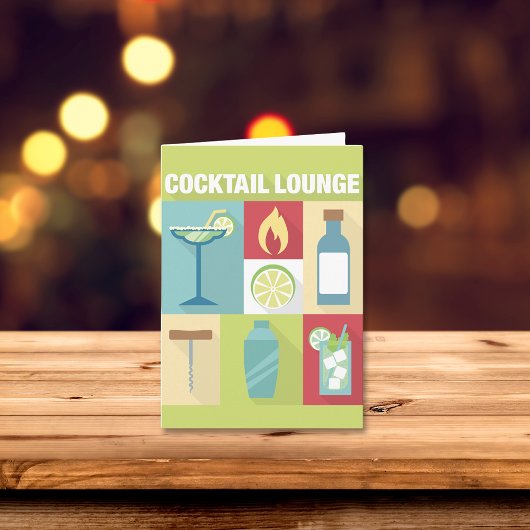 Professionele Ontworpen Iconisch van de Barman Kaart