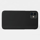 Professionele Onyx zwarte kleur | Klassiek Elegant Case-Mate iPhone Case (Achterkant (horizontaal))