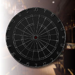 Professionele Onyx zwarte kleur | Klassiek Elegant Dartbord<br><div class="desc">Professionele Onyx Zwart Effen Kleur</div>