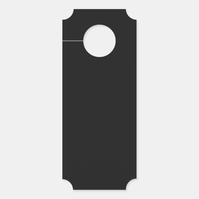 Professionele Onyx zwarte kleur | Klassiek Elegant Deurhanger (Voorkant)