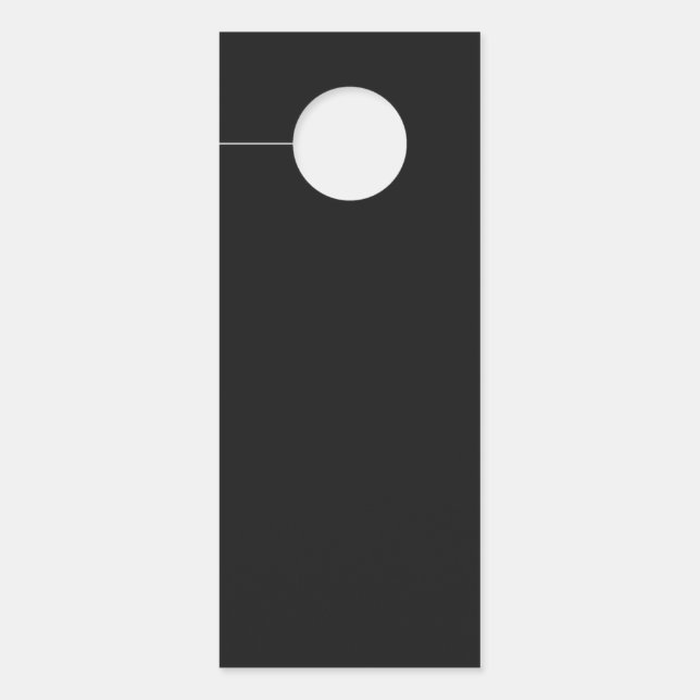 Professionele Onyx zwarte kleur | Klassiek Elegant Deurhanger (Voorkant)